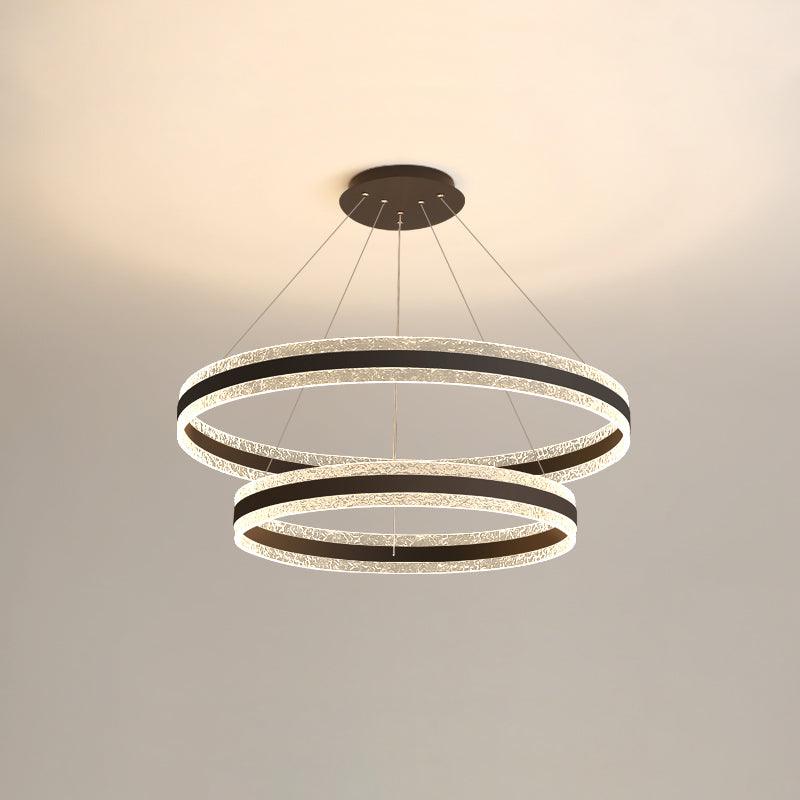 Aroxen lampa wisząca nowoczesna LED okrągłe pierścienie