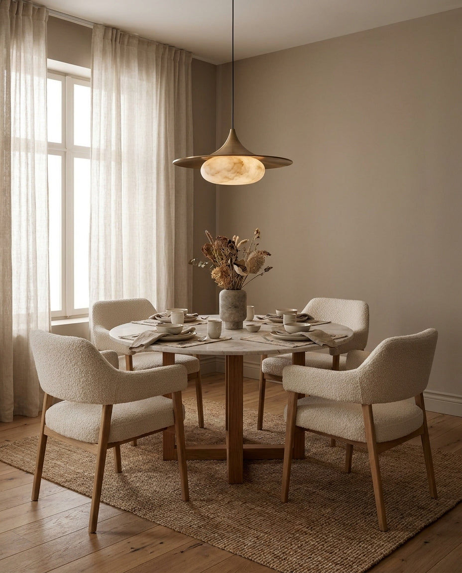 Fallowcrest Lampa Wisząca Z Alabastru