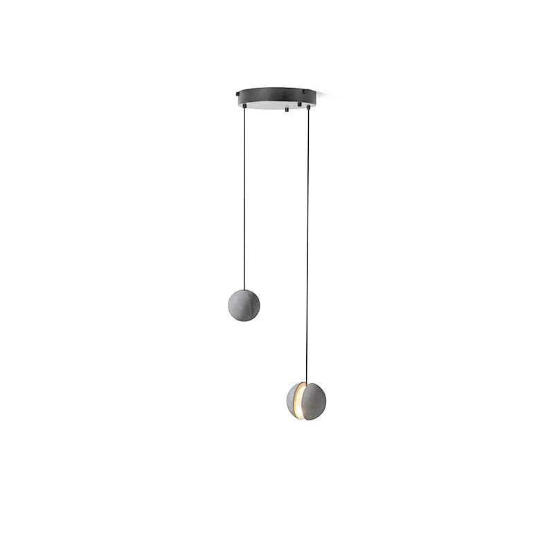 Umi lampa wisząca kula betonowa minimalistyczna industrialna