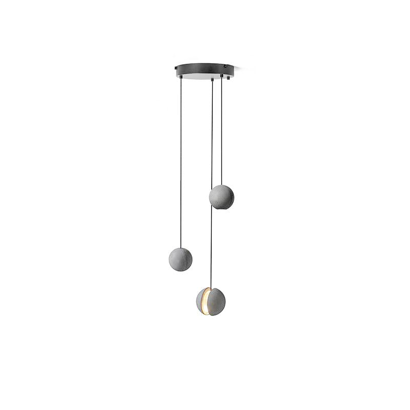 Umi lampa wisząca kula betonowa minimalistyczna industrialna
