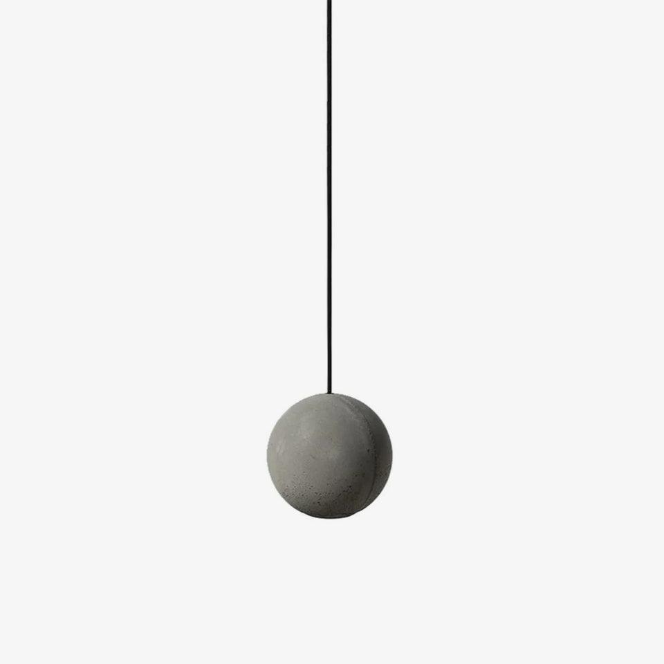 Umi lampa wisząca kula betonowa minimalistyczna industrialna