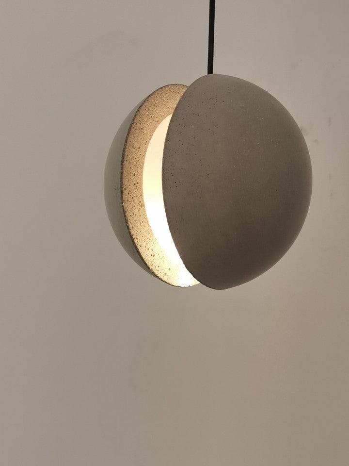 Umi lampa wisząca kula betonowa minimalistyczna industrialna