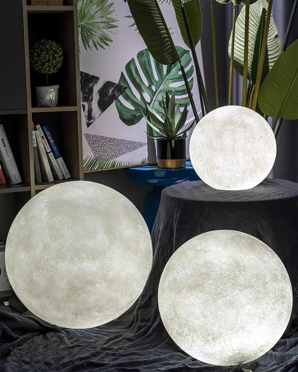 Lampa stołowa Mirarora FRP Fiber Globe Textured Minimalist do sypialni | Cielum