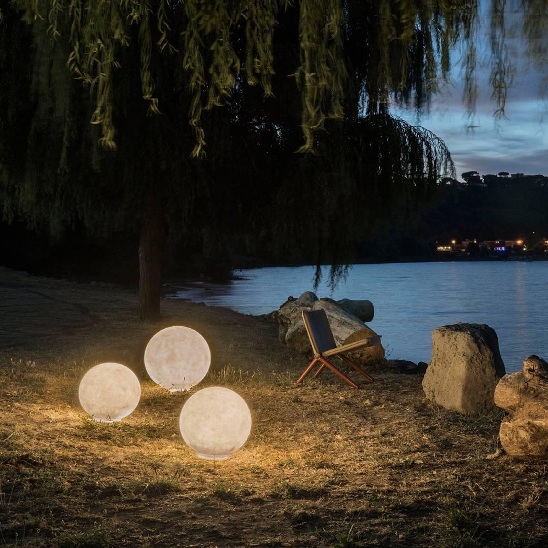 Lampa stołowa Mirarora FRP Fiber Globe Textured Minimalist do sypialni | Cielum