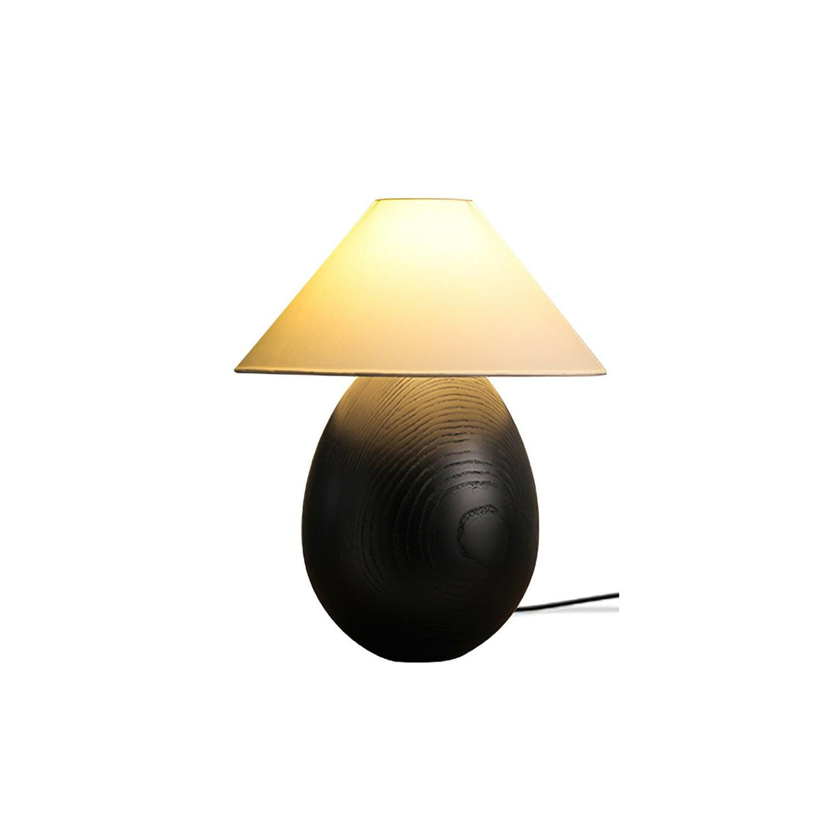 Orbace drewniana lampa stołowa naturalna