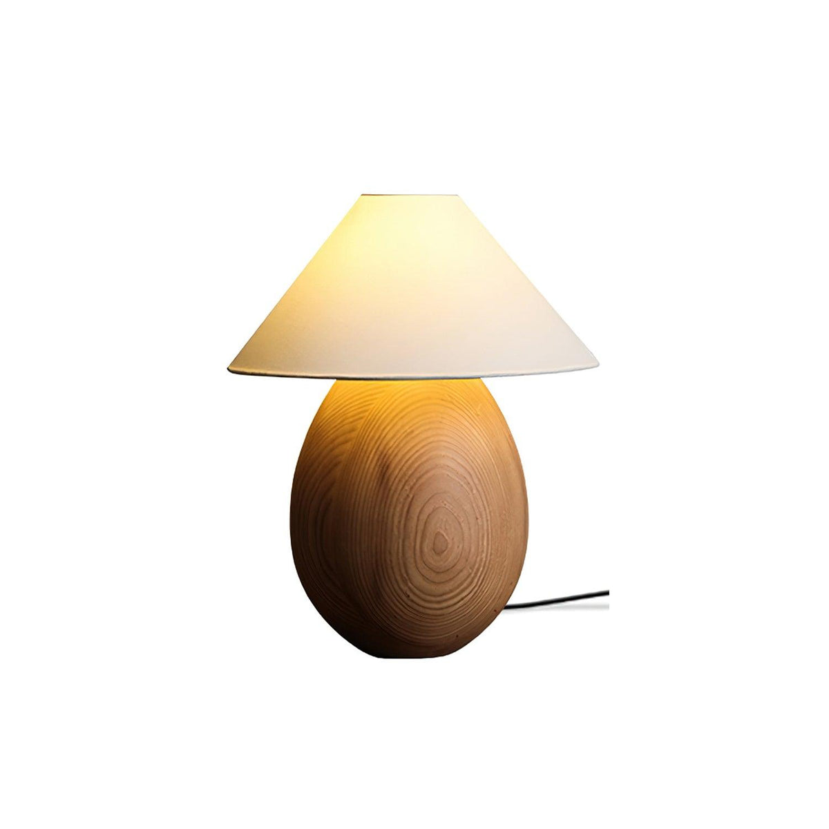 Orbace drewniana lampa stołowa naturalna