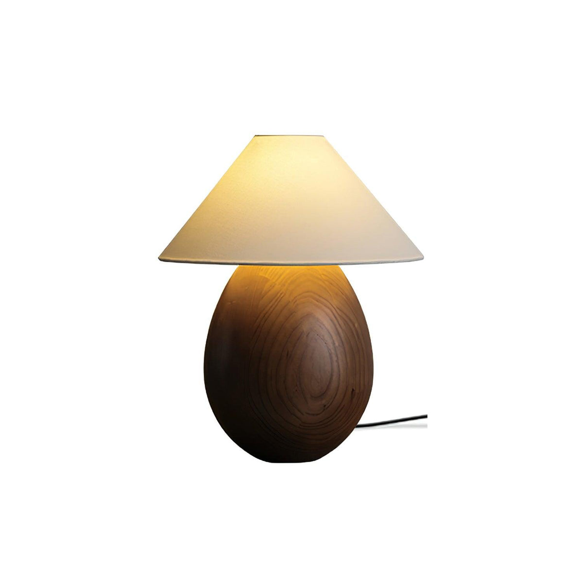 Orbace drewniana lampa stołowa naturalna
