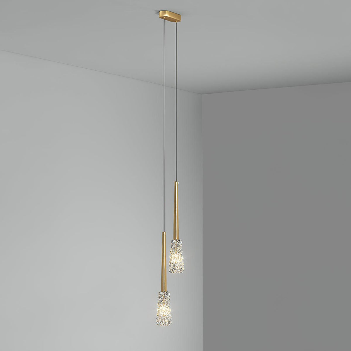 Mozzi nowoczesna lampa wisząca ze szkła kryształowego