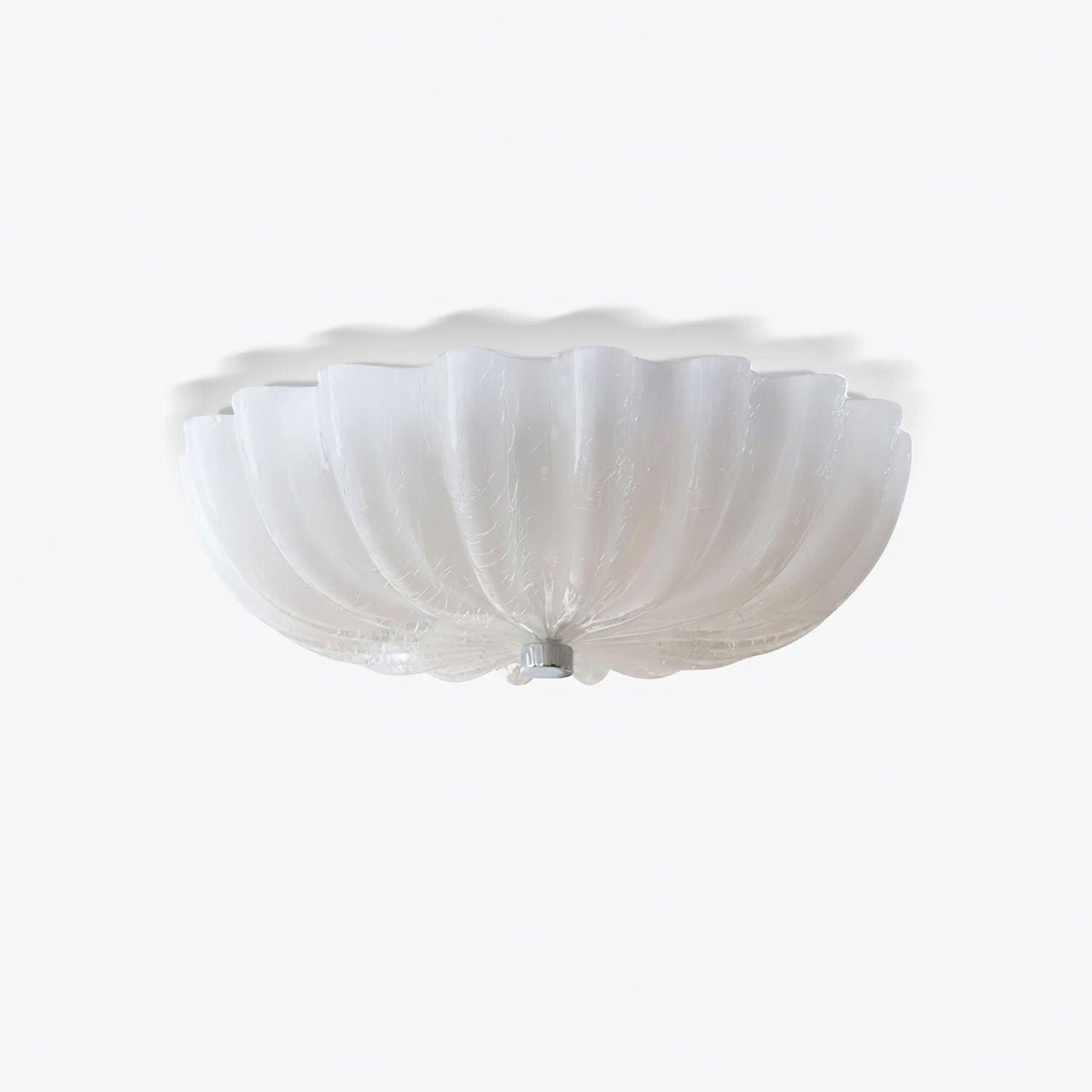 Urelis lampa sufitowa ze szkła wydmowanego w kształcie muszli