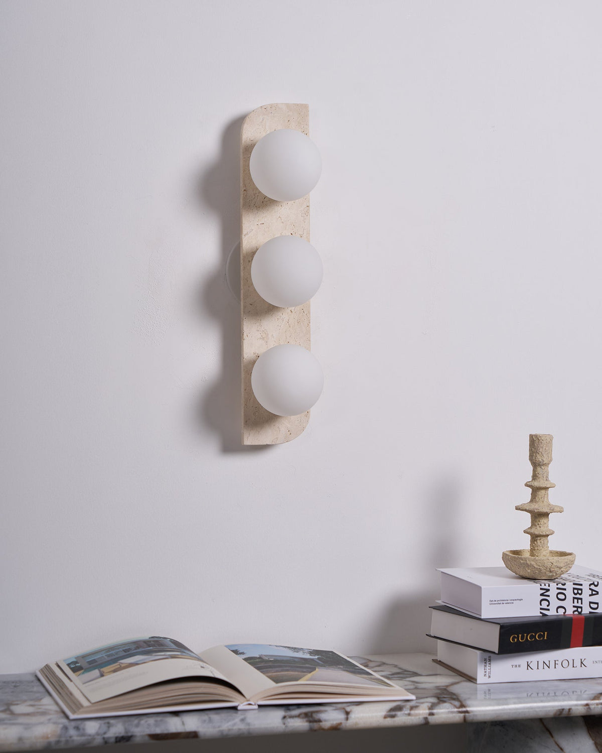 Kinkiet Minimalist Travertine Taviniella