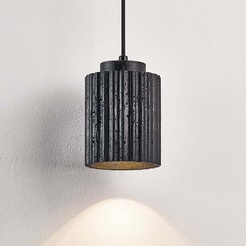 Hirb Ridge czarny Travertyn lampa wisząca