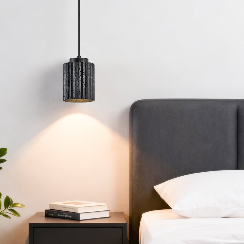 Hirb Ridge czarny Travertyn lampa wisząca