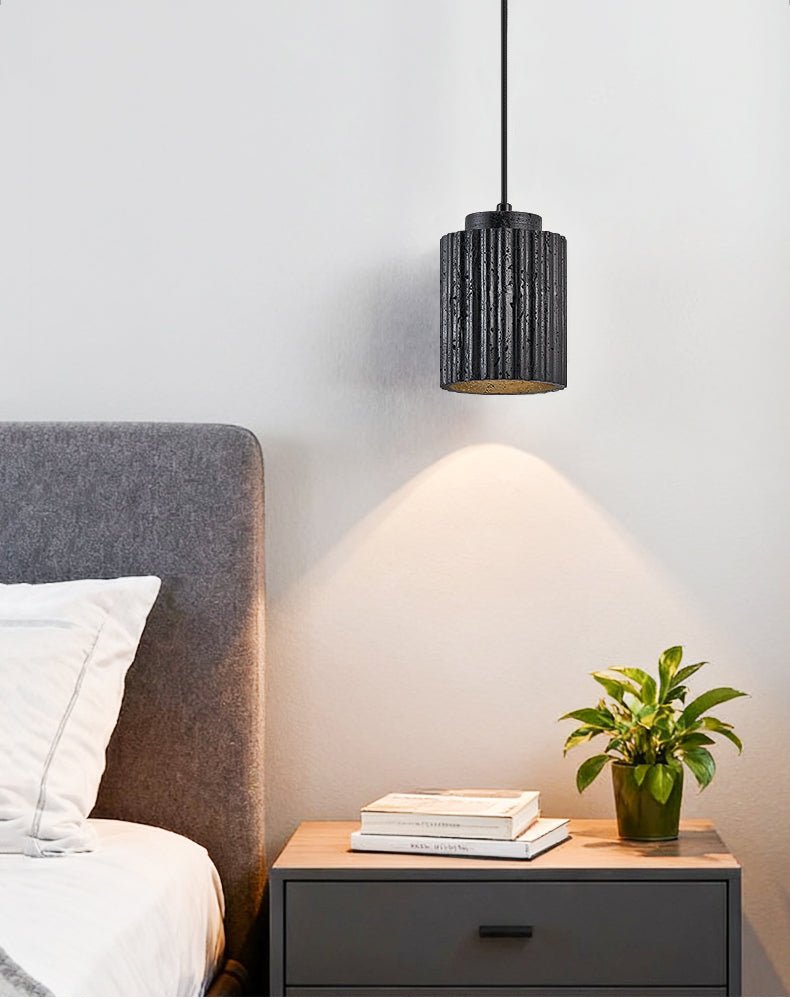 Hirb Ridge czarny Travertyn lampa wisząca