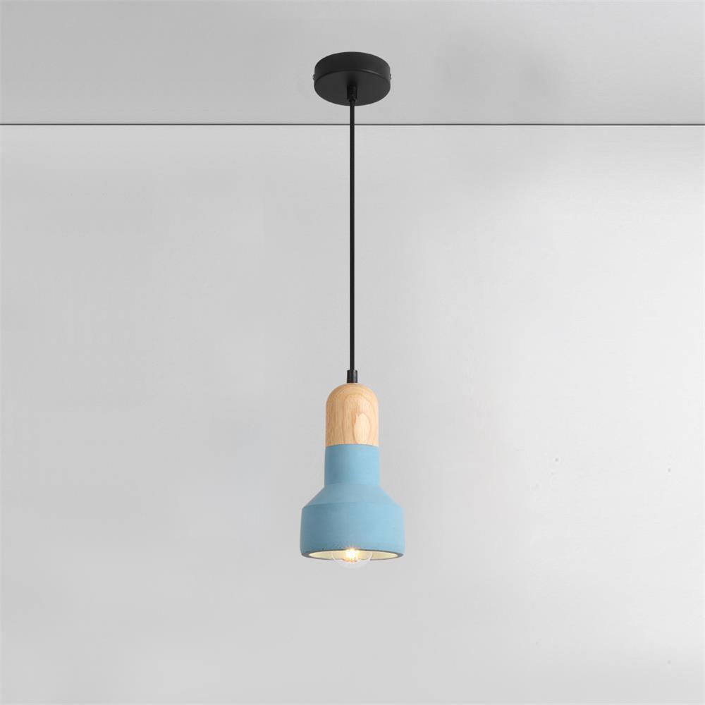 Trio rustykalna lampa wisząca z drewna
