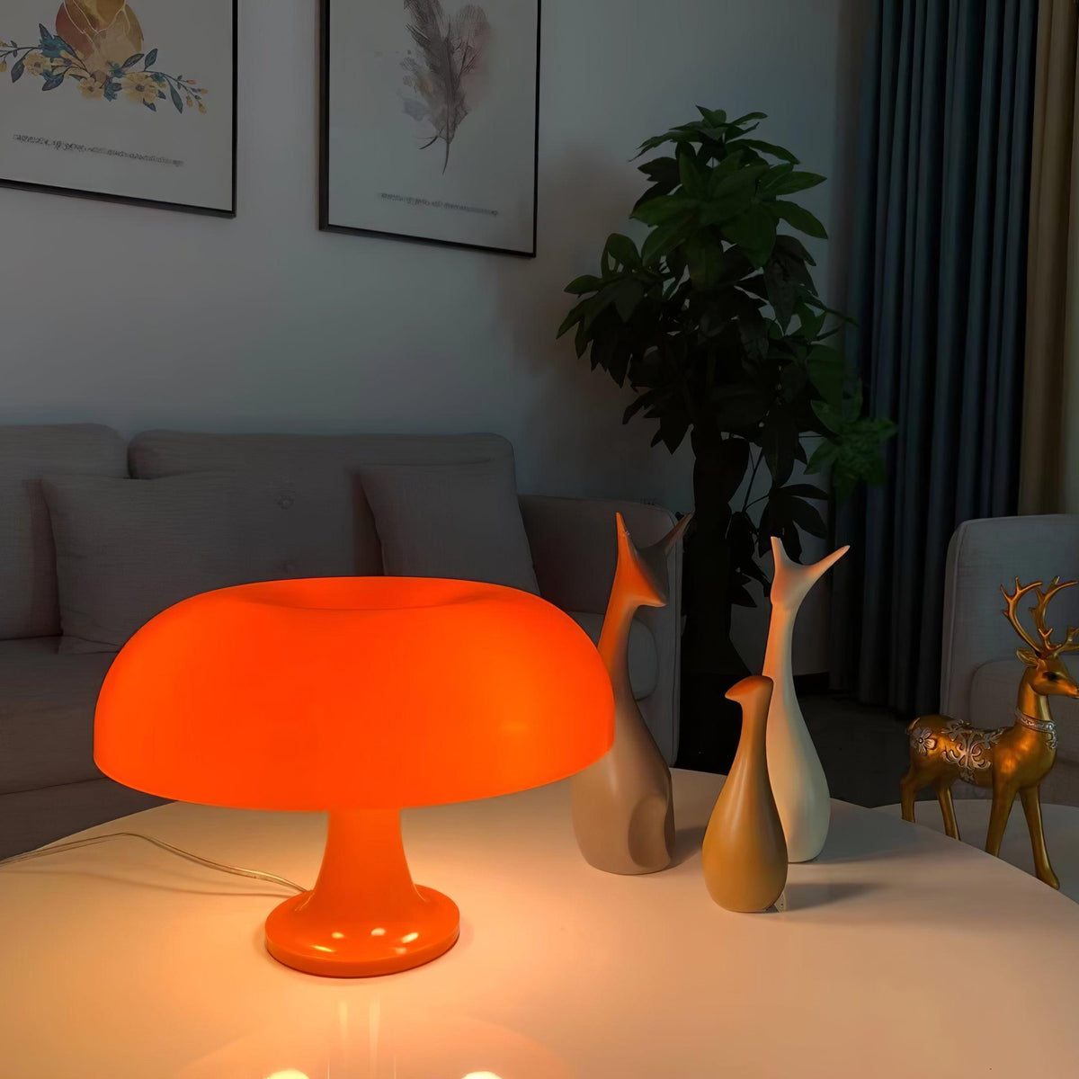 Orelielia zabawna retro lampa stołowa
