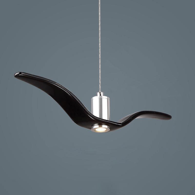 Ivoren lampa wisząca Skrzydła Ptaka do salonu