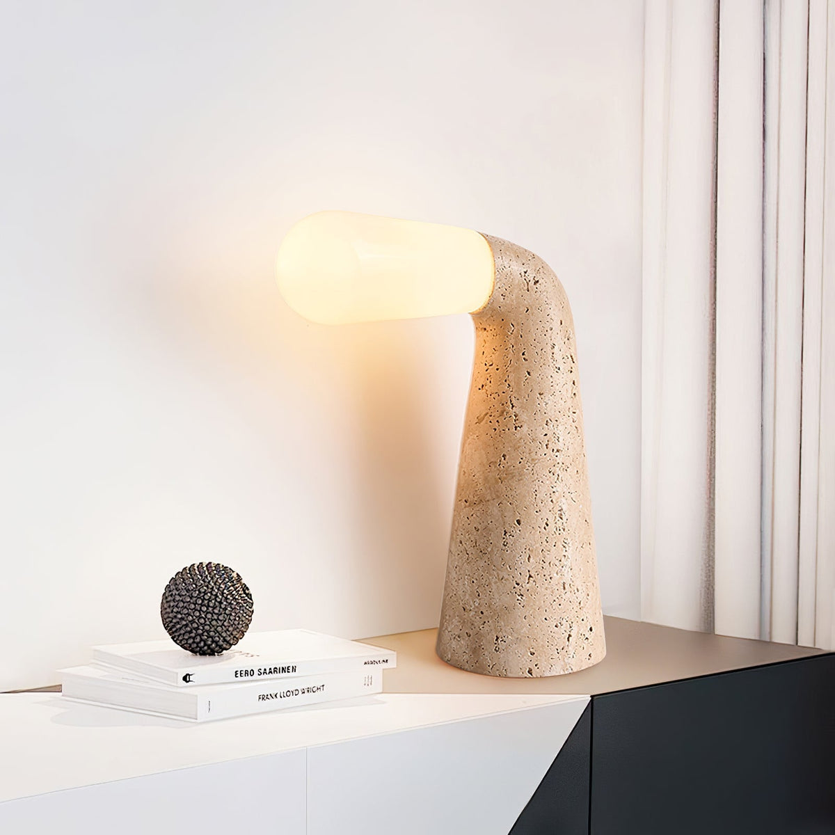 Lampa stołowa Noreette Travertine