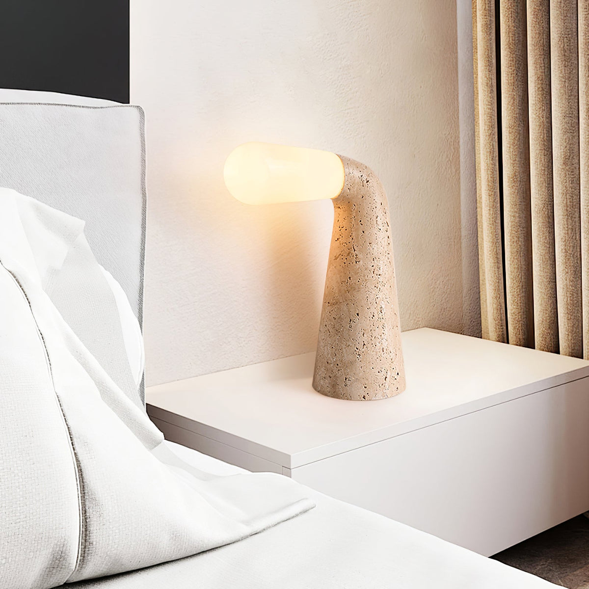 Lampa stołowa Noreette Travertine