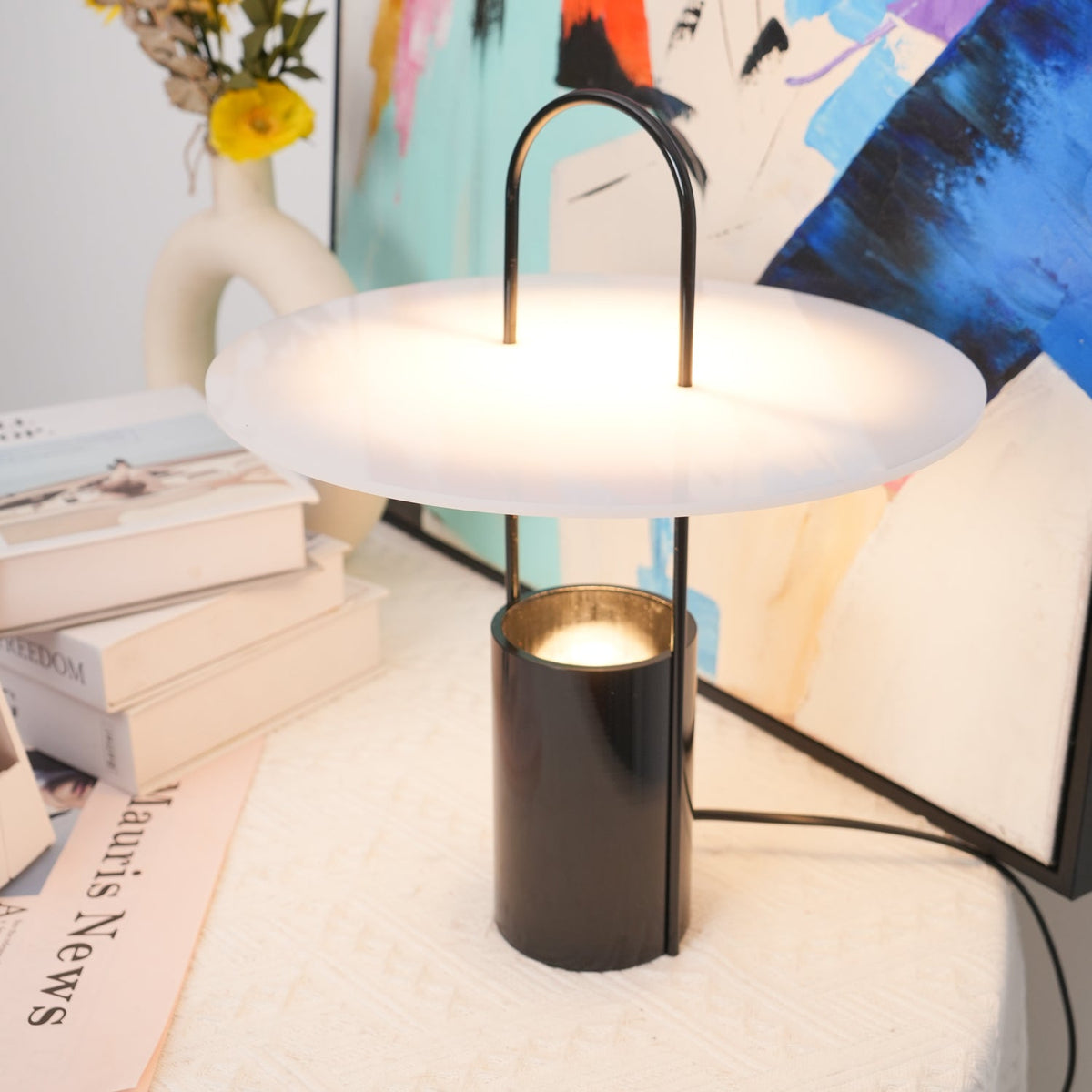 Hattie nowoczesna lampa stołowa