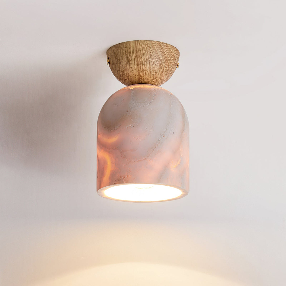 Linora sufitowa lampa z trawertynu