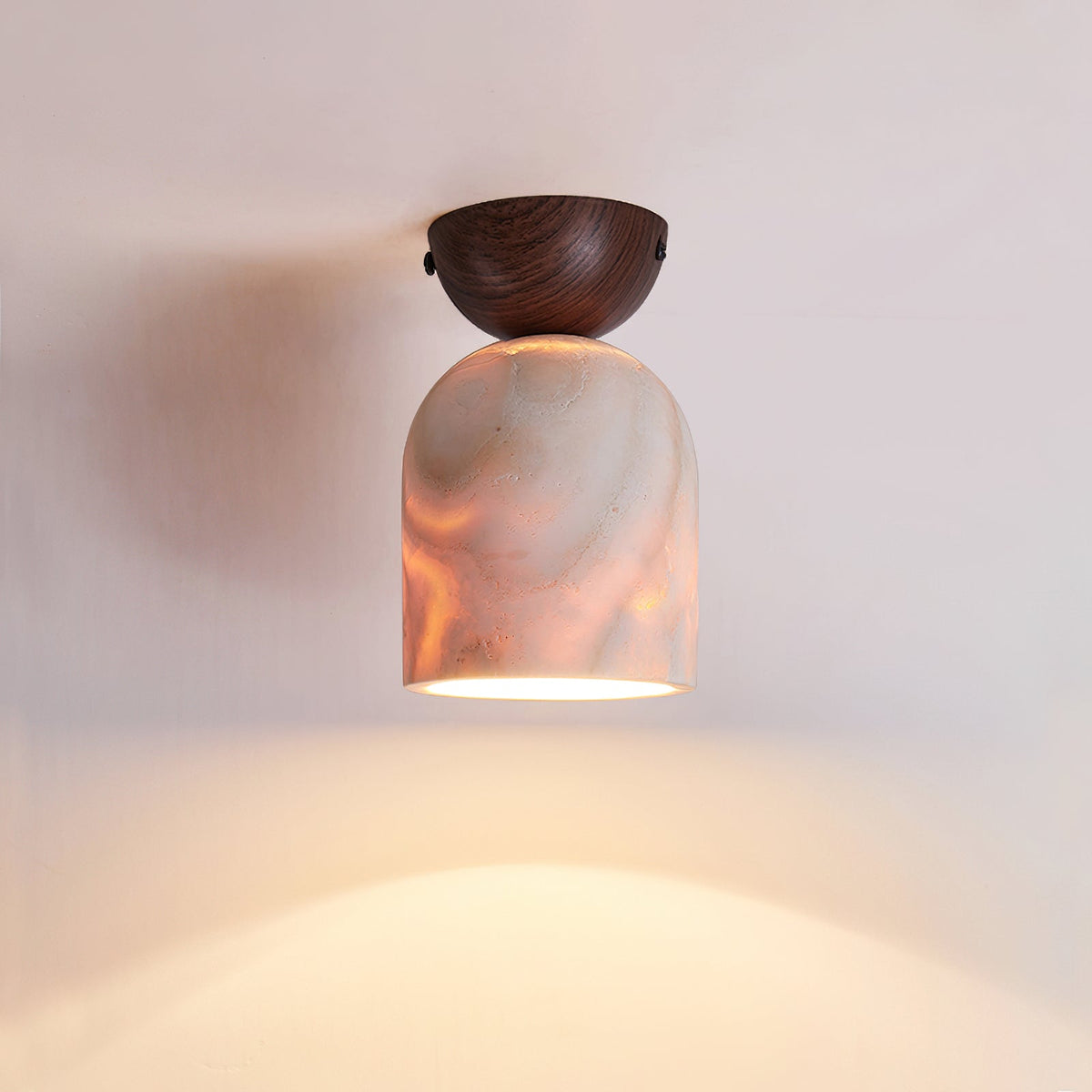 Linora sufitowa lampa z trawertynu