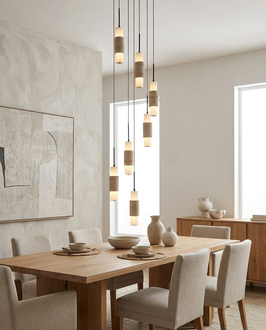 Yarrowcombe Żyrandol z trawertynu