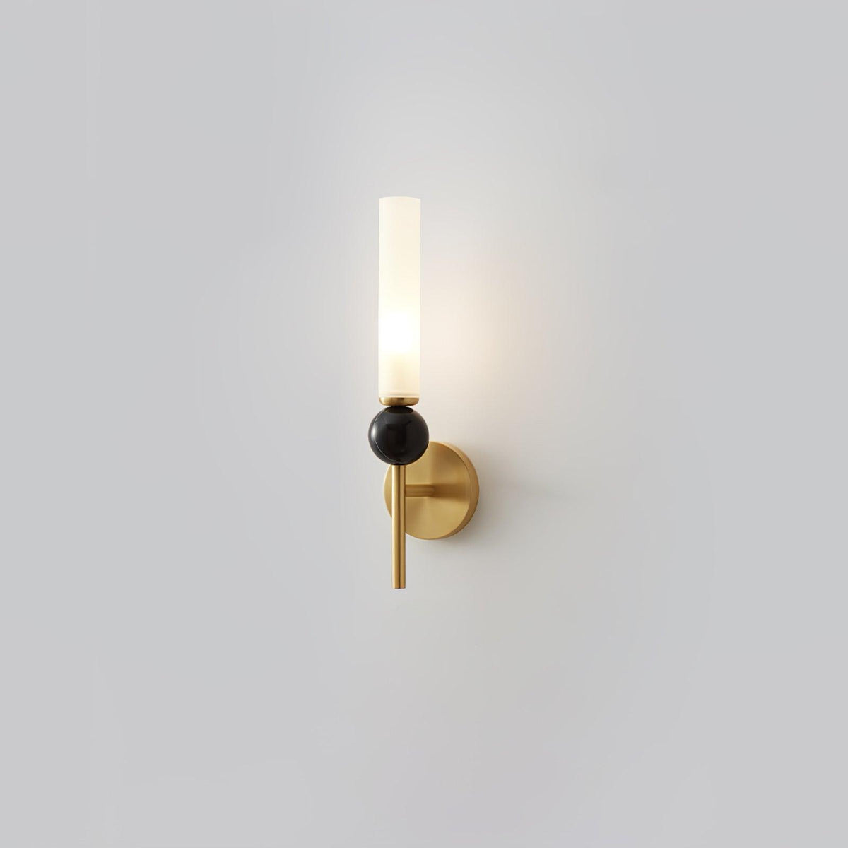 Dulane nowoczesna minimalistyczna kinkietowa lampa ścienna w pionie z marmuru