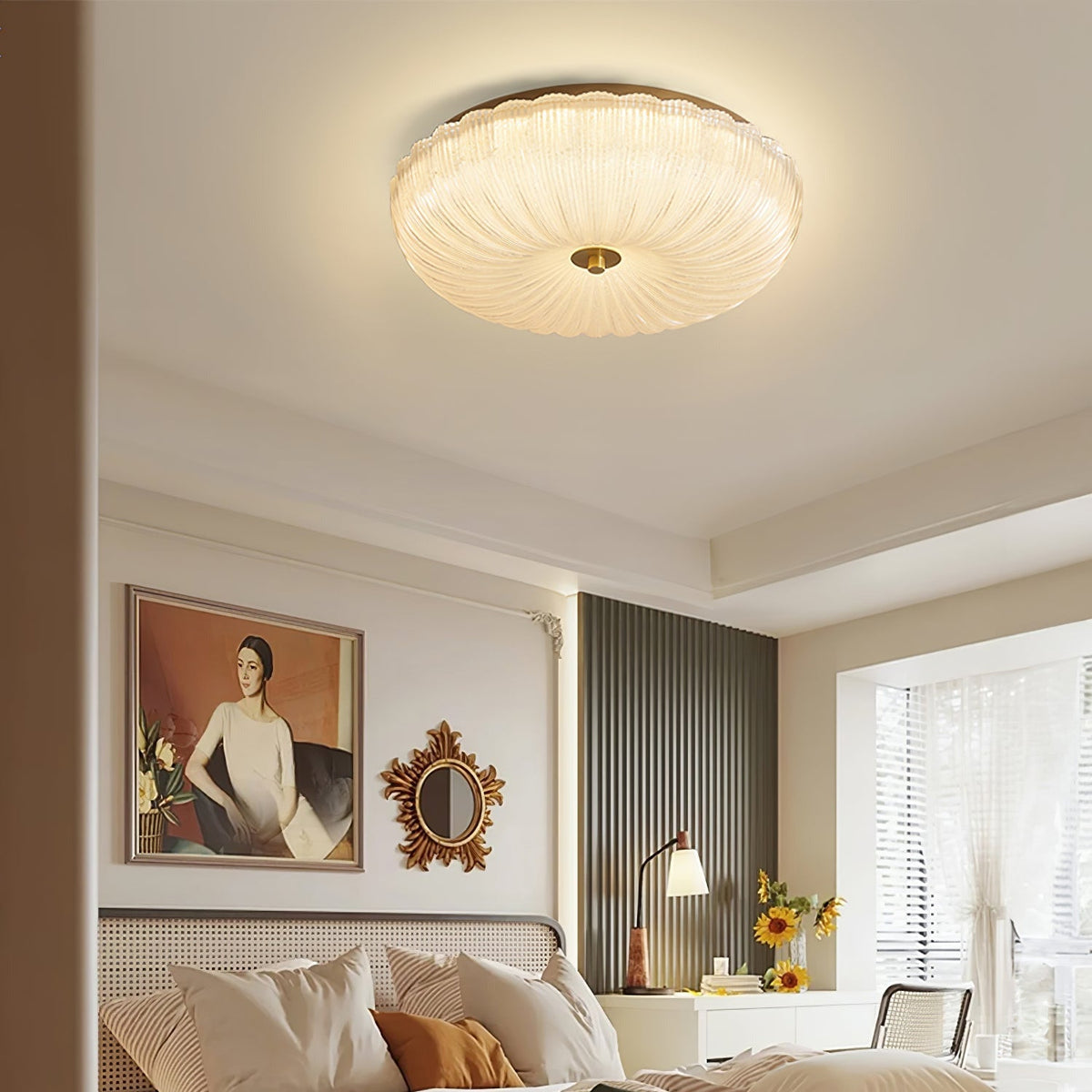 Halo lampa sufitowa Ripple ze szkła