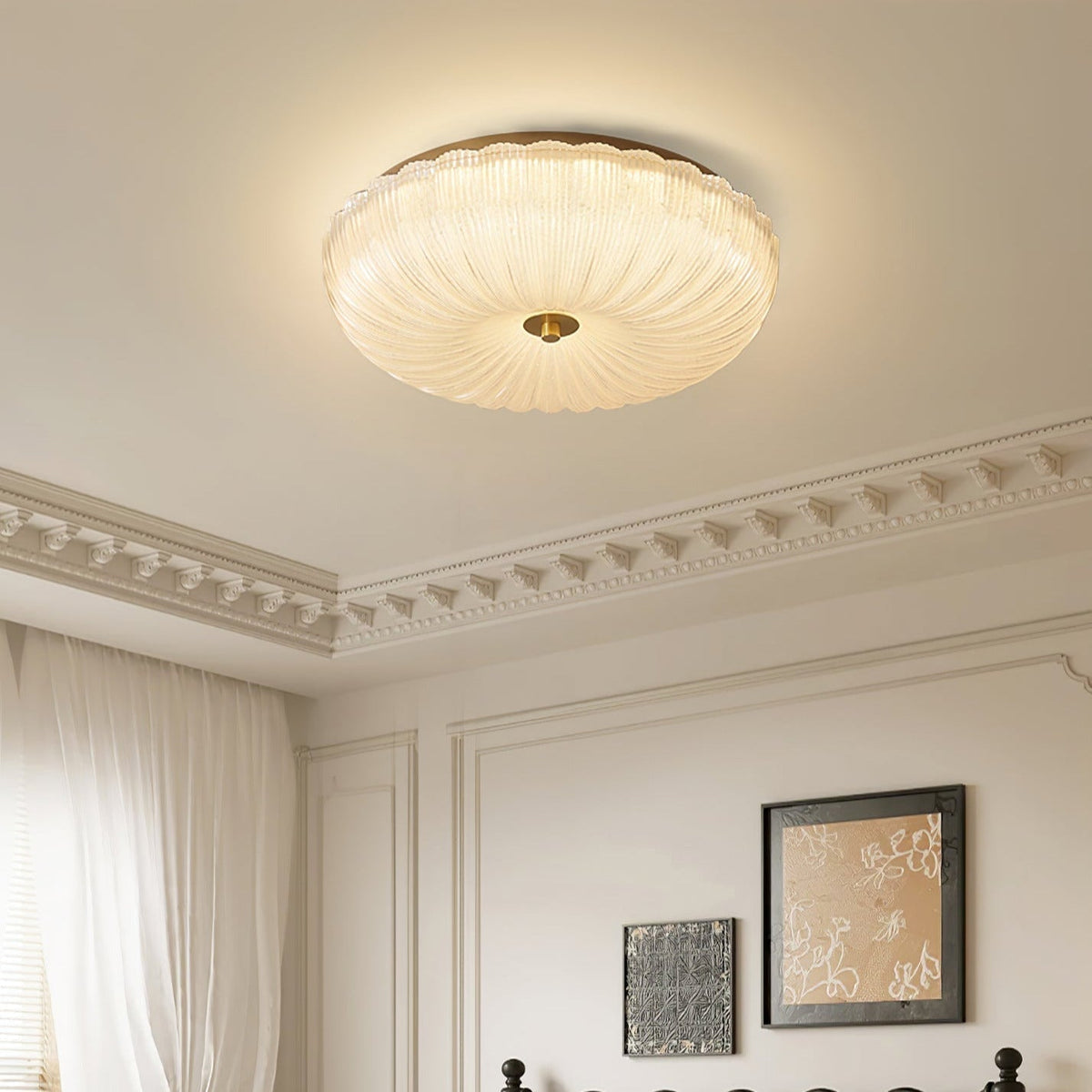 Halo lampa sufitowa Ripple ze szkła