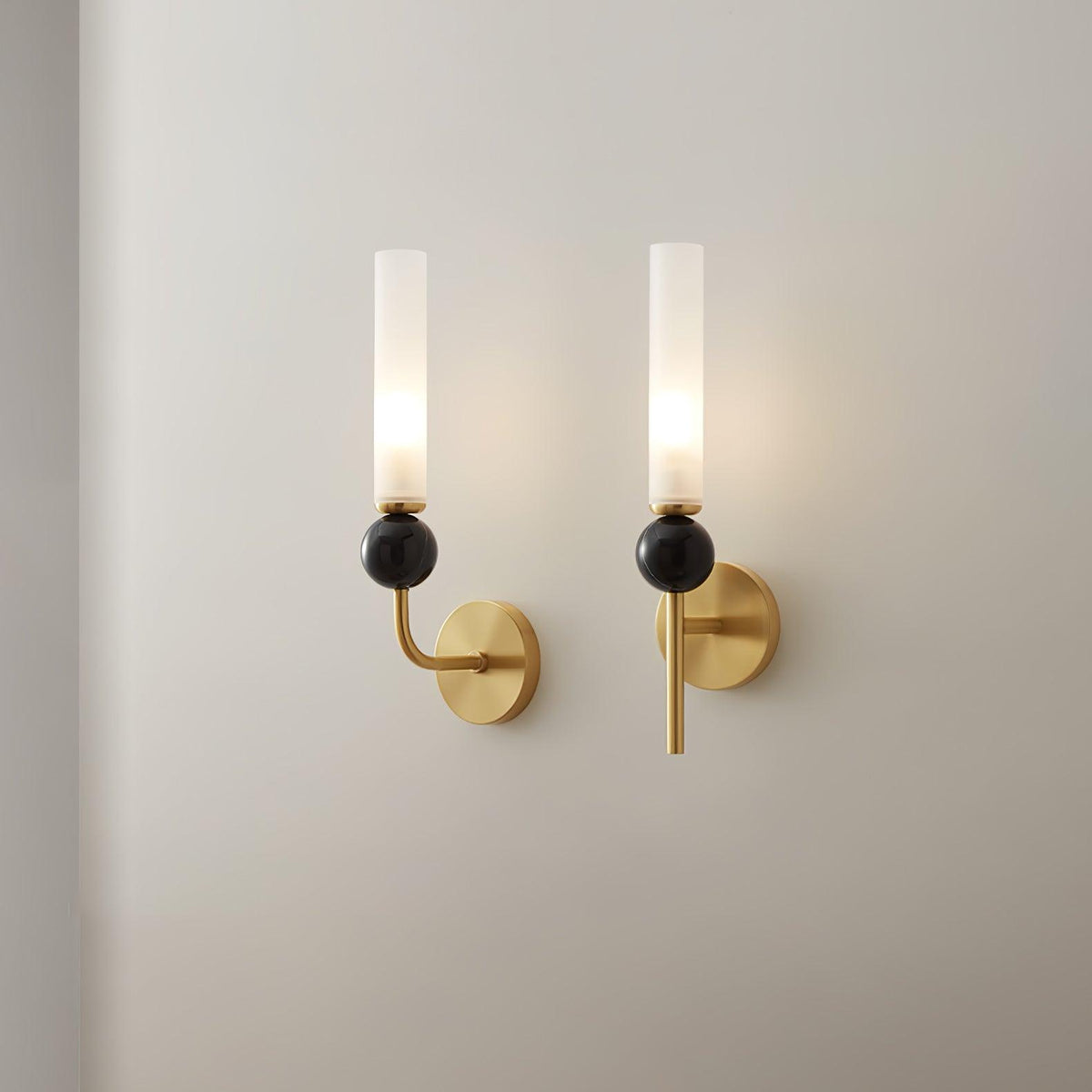 Dulane nowoczesna minimalistyczna kinkietowa lampa ścienna w pionie z marmuru