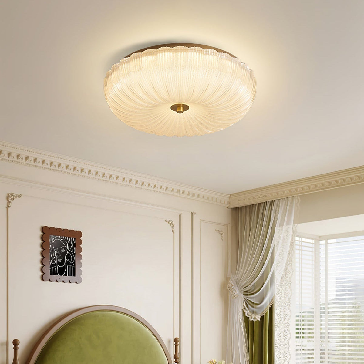 Halo lampa sufitowa Ripple ze szkła