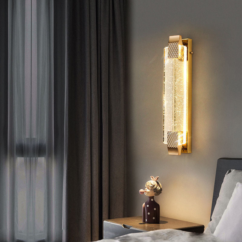 Kajetan nowoczesna lampa ścienna wewnętrzna metal/szkło salon/jadalnia