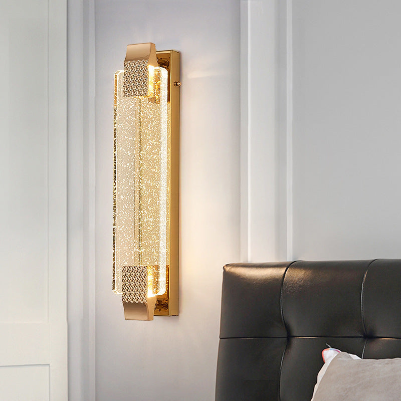Kajetan nowoczesna lampa ścienna wewnętrzna metal/szkło salon/jadalnia