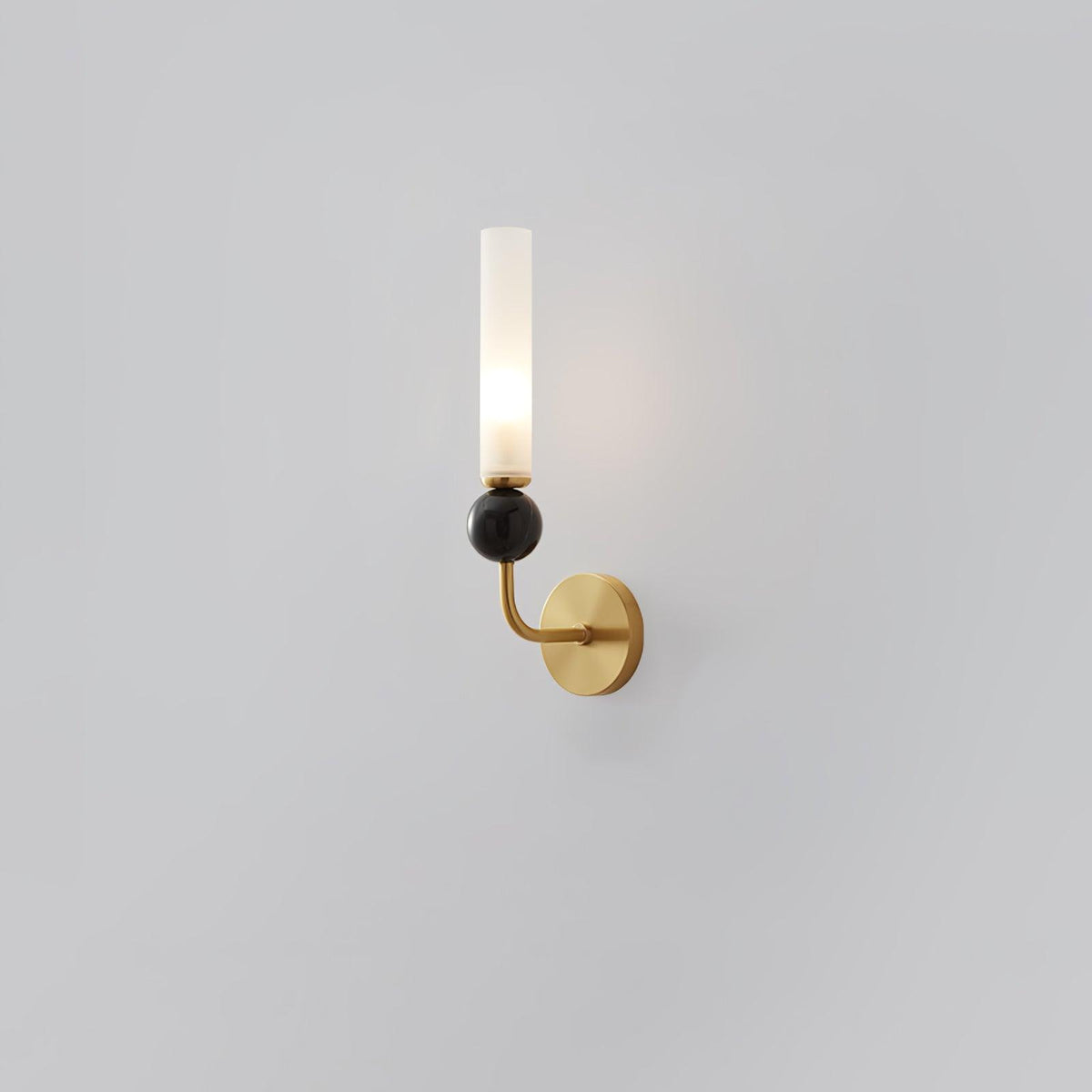 Dulane nowoczesna minimalistyczna kinkietowa lampa ścienna w pionie z marmuru