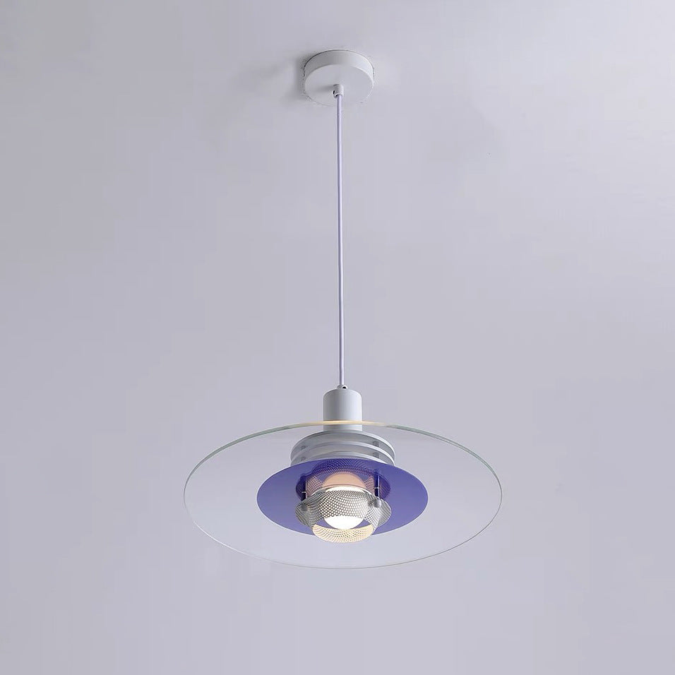 Valentina minimalistyczna lampa wisząca LED ze szkła i metalu / Salon/Sypialnia