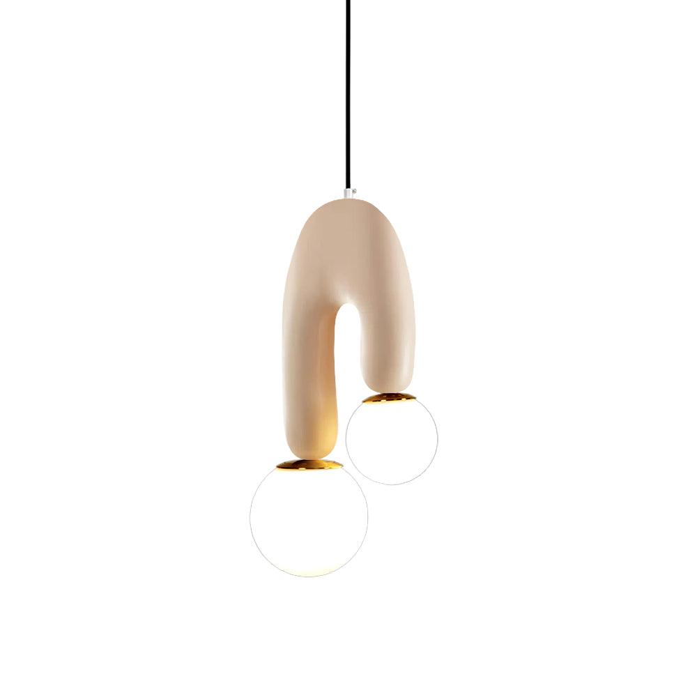 Zenithra lampa wisząca ze szkła w stylu skandynawskim
