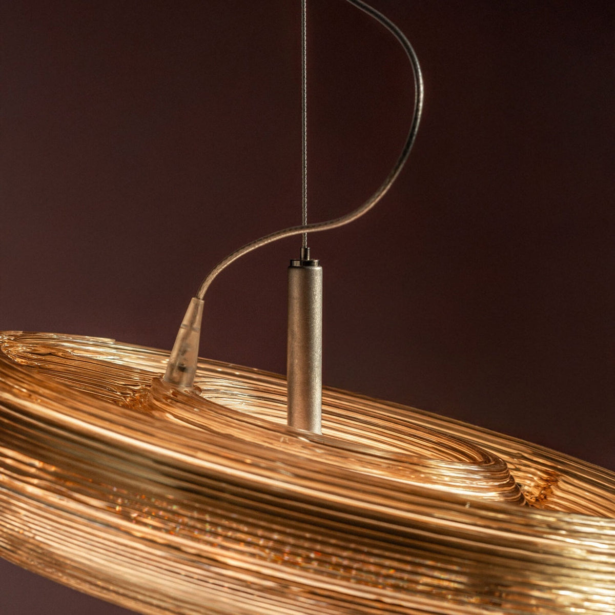Ocrf lampa wisząca Ripple ze szkła