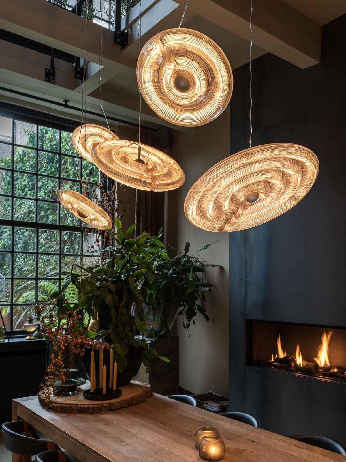 Ocrf lampa wisząca Ripple ze szkła