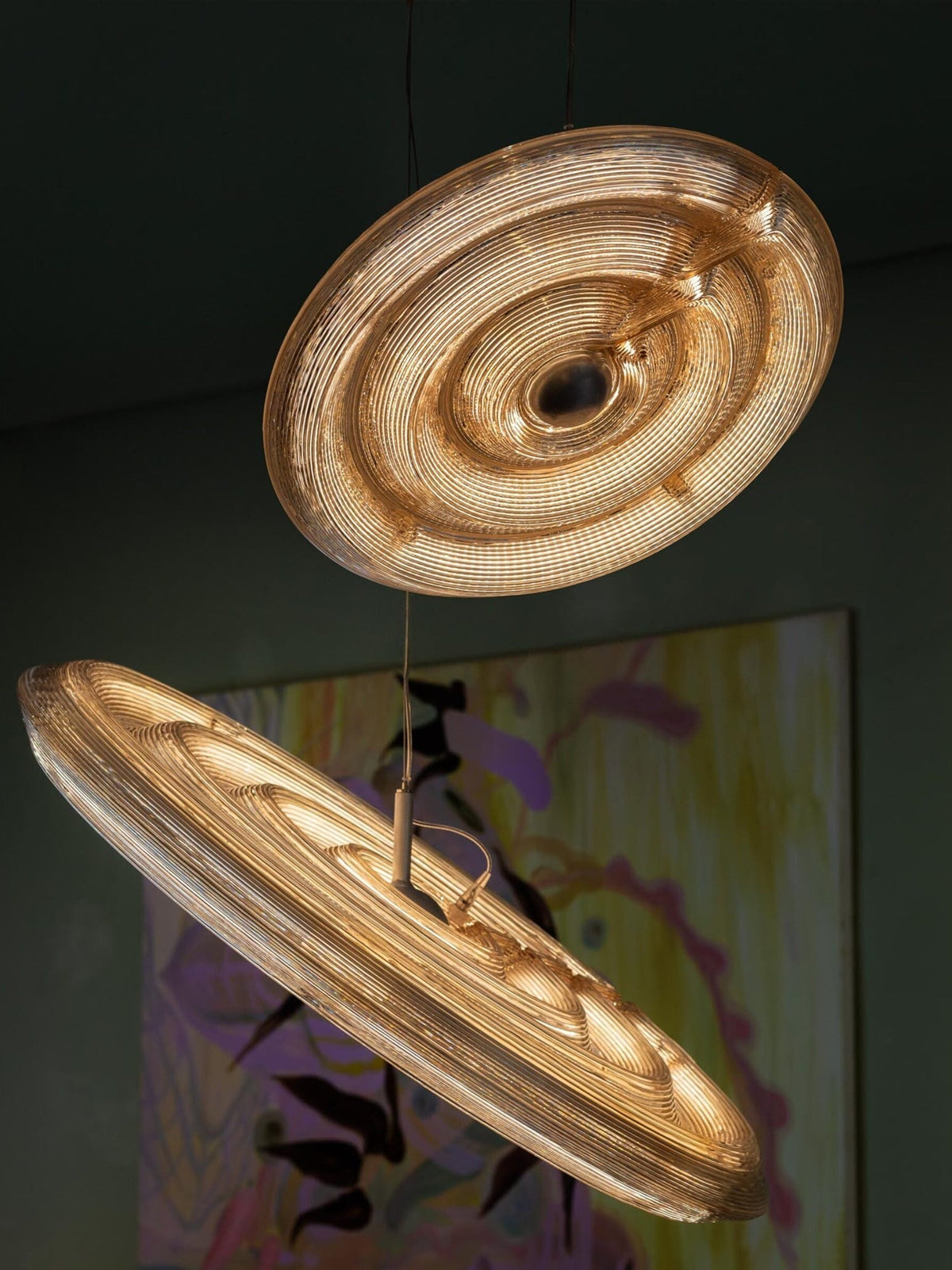 Ocrf lampa wisząca Ripple ze szkła