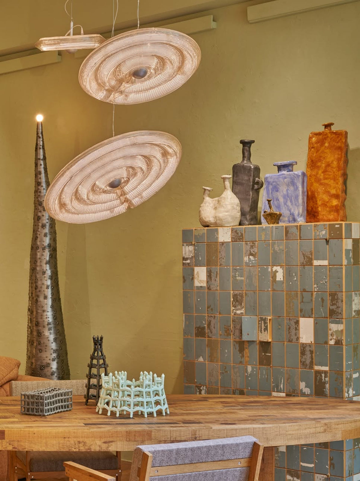 Ocrf lampa wisząca Ripple ze szkła