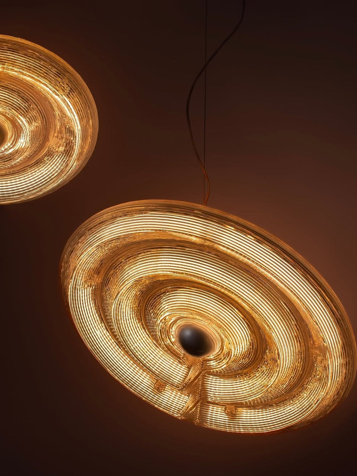 Ocrf lampa wisząca Ripple ze szkła