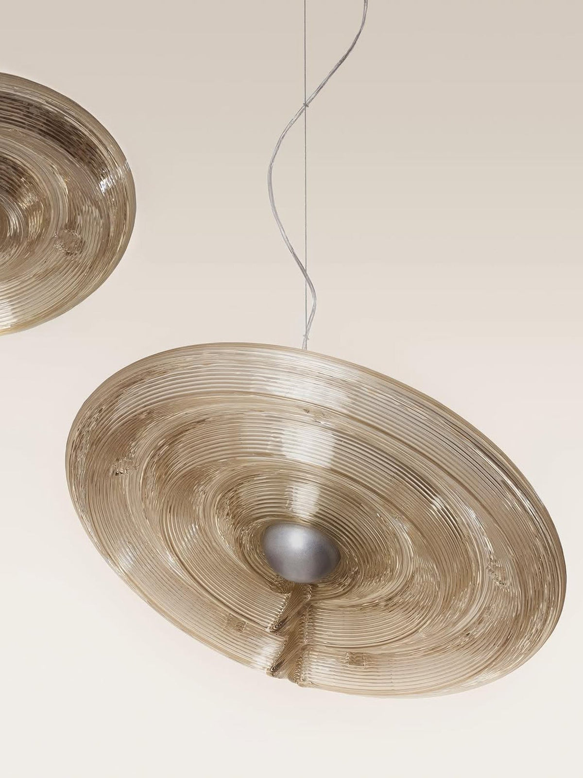 Ocrf lampa wisząca Ripple ze szkła