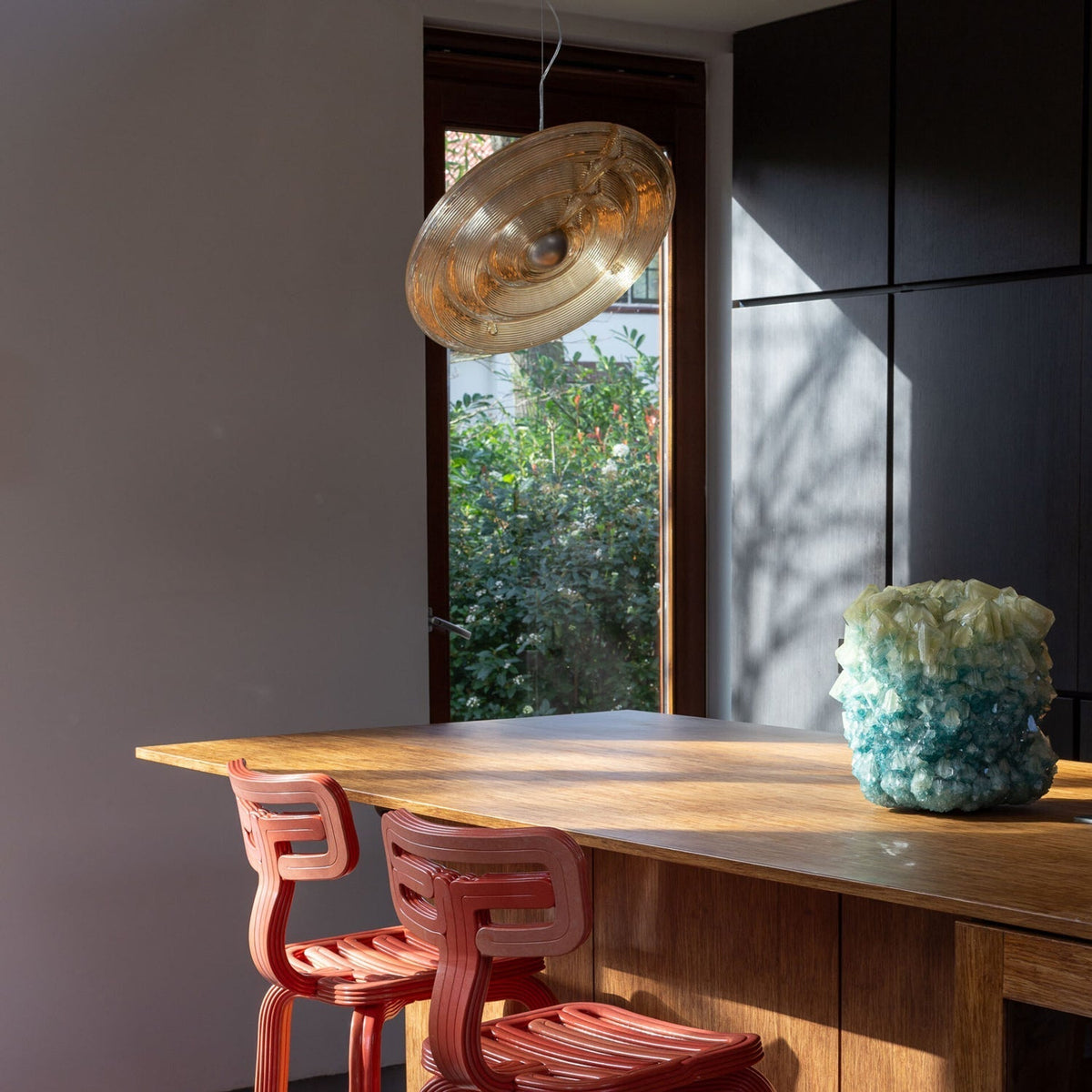 Ocrf lampa wisząca Ripple ze szkła