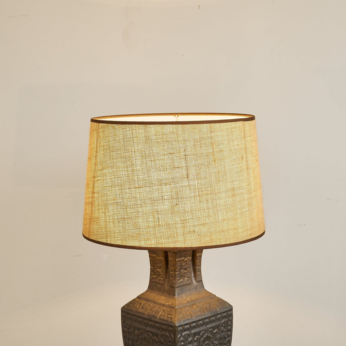 Echo lampka stołowa vintage z płótna