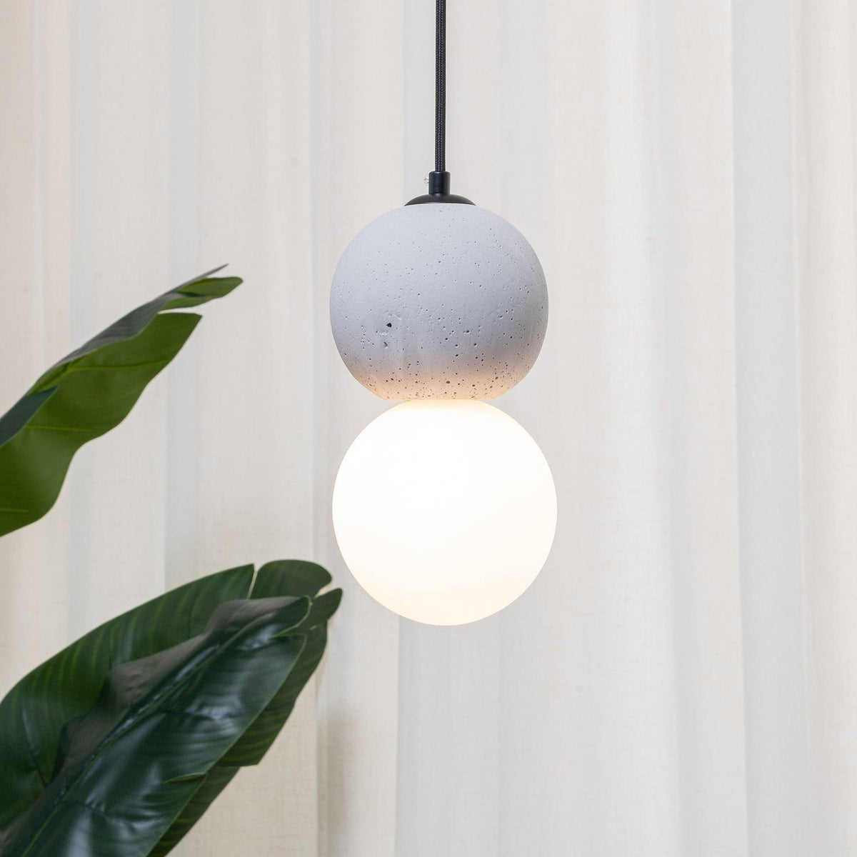 Lumorette nowoczesna lampa wisząca z cementu