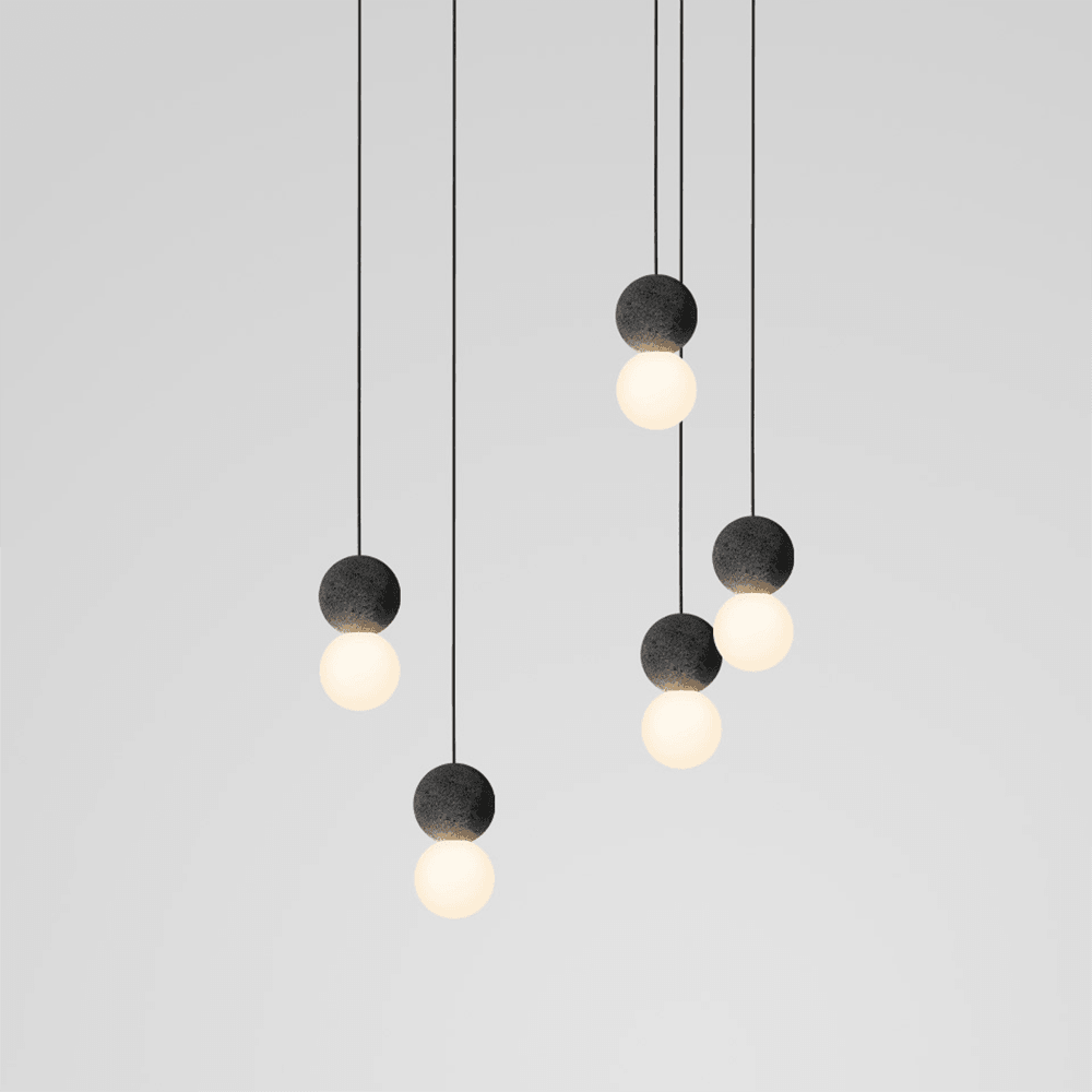Lumorette nowoczesna lampa wisząca z cementu