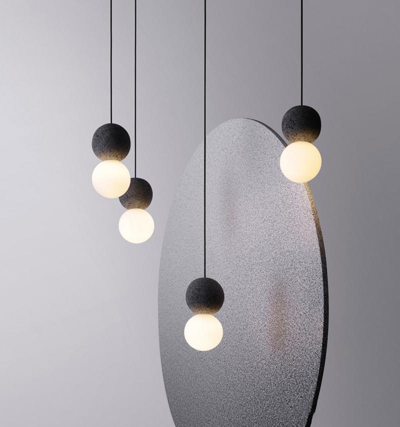 Lumorette nowoczesna lampa wisząca z cementu