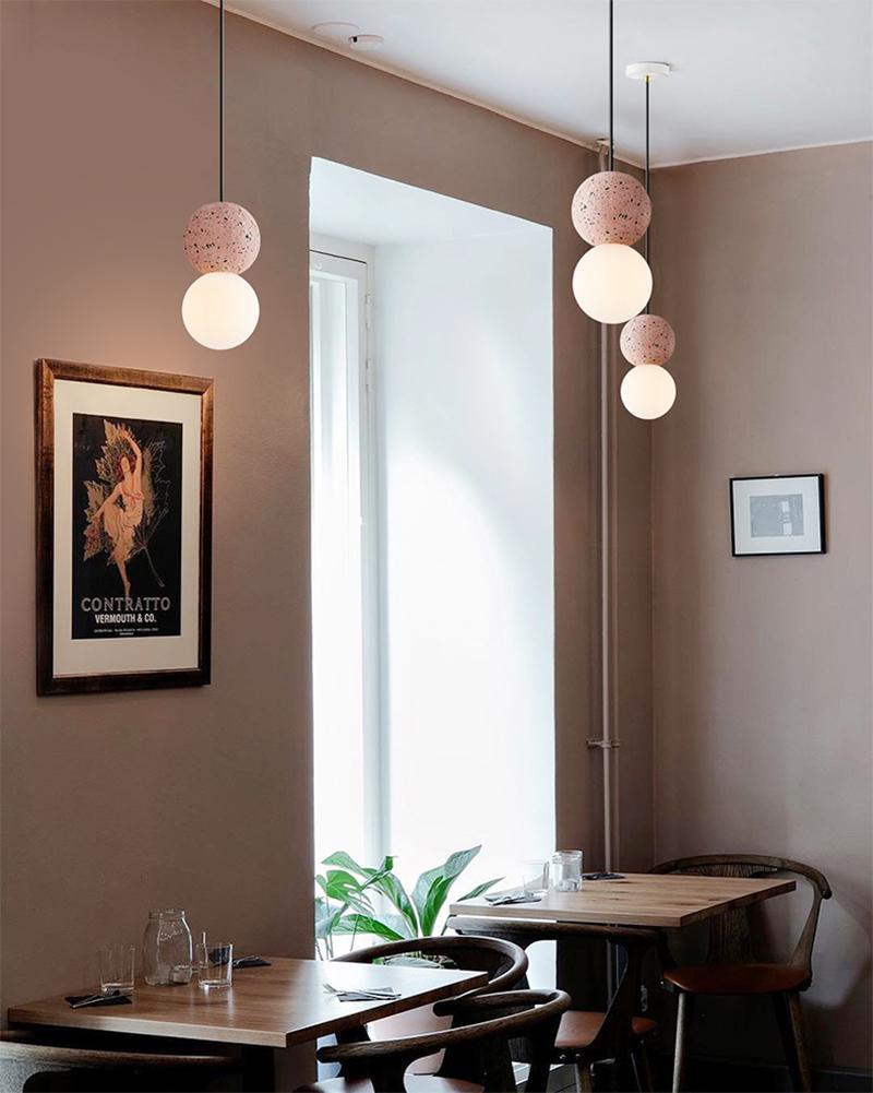 Lumorette nowoczesna lampa wisząca z cementu