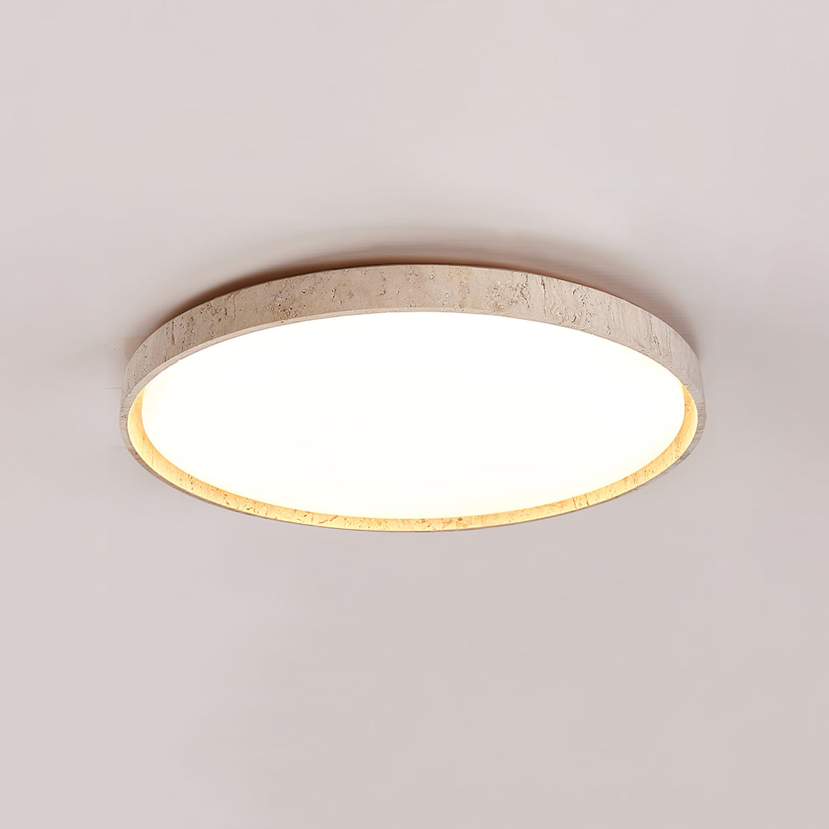 Travertine Round lampa sufitowa