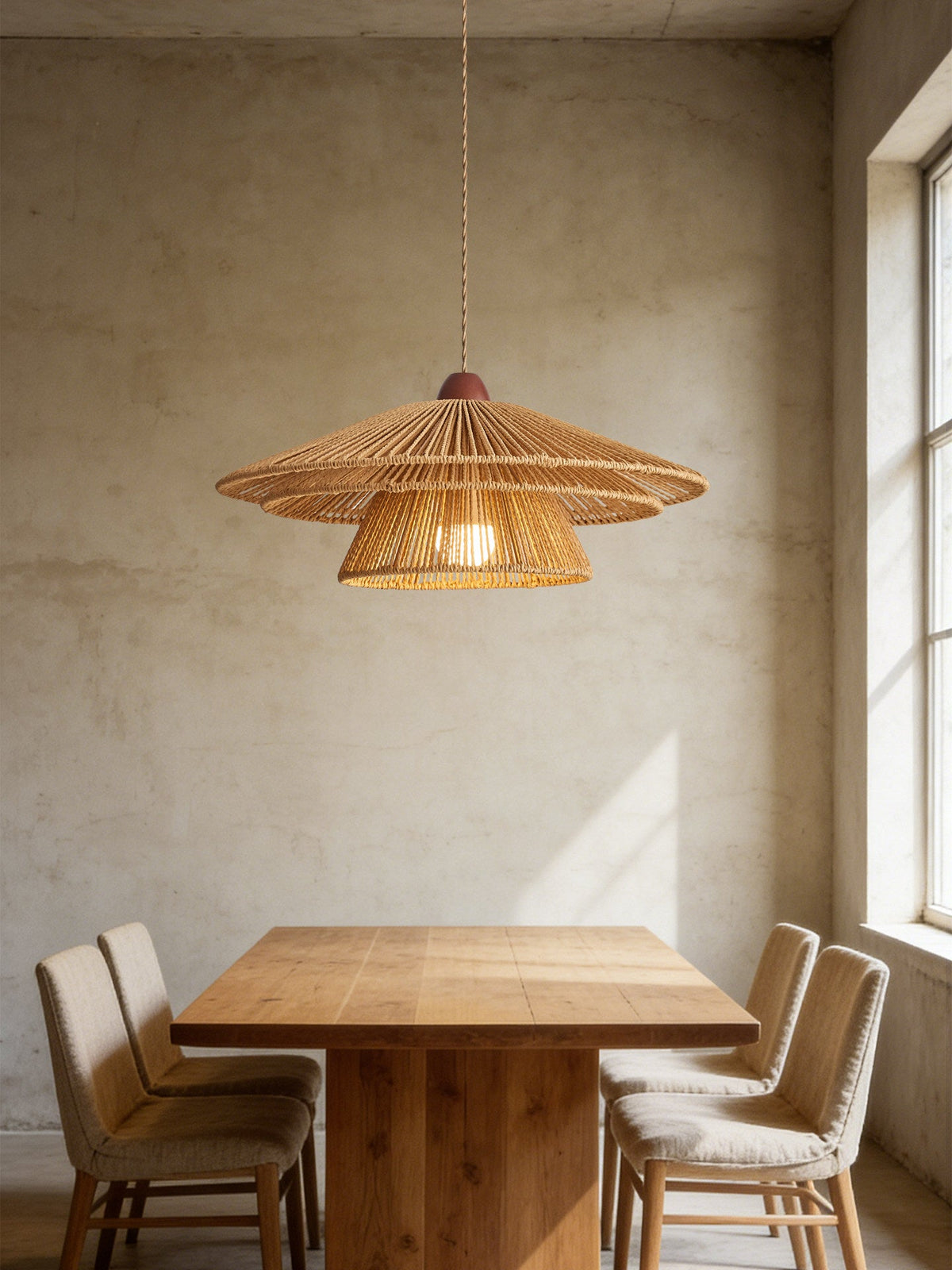 Brackenford Lampa Wisząca Z Papierowego Sznurka